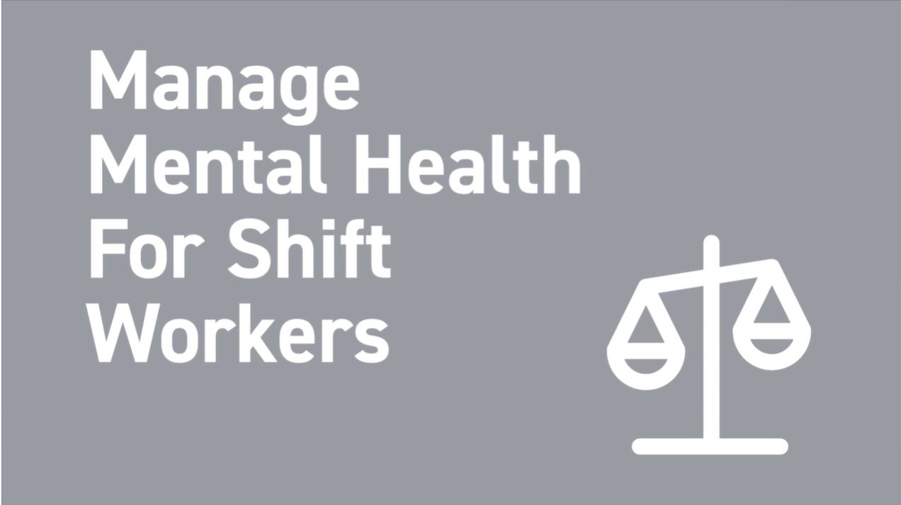 how to manage mental health at work